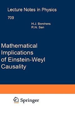 portada mathematical implications of einstein-weyl causality (en Inglés)