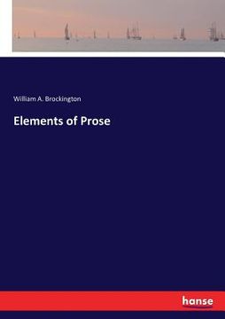 portada Elements of Prose (in English)