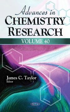 portada Advances in Chemistry Research: Volume 40 (en Inglés)