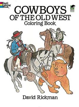 portada cowboys of the old west coloring book (en Inglés)