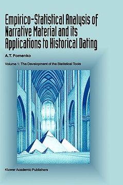 portada empirico-statistical analysis of narrative material and its applications to historical dating: volume i: the development of the statistical tools volu (en Inglés)