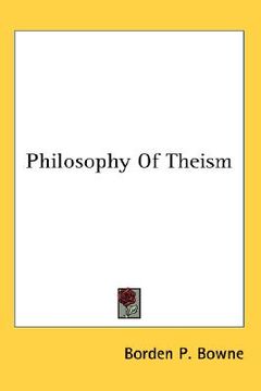 portada philosophy of theism (en Inglés)