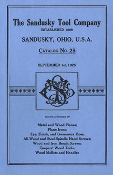 portada Sandusky Tool Co. 1925 Catalog: Catalog No. 25, September 1st, 1925 (in English)