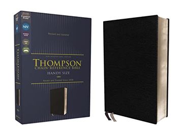 portada Niv, Thompson Chain-Reference Bible, Handy Size, European Bonded Leather, Black, red Letter, Comfort Print (en Inglés)