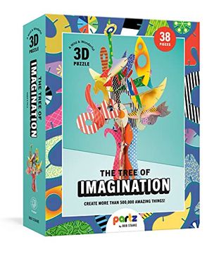 portada Tree of Imagination: A Wild and Wonderful 3-d Puzzle: 37 Pieces (in English)