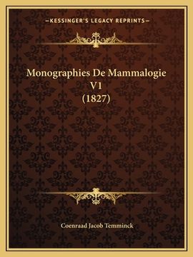 portada Monographies De Mammalogie V1 (1827) (en Francés)
