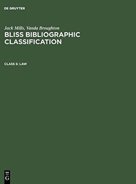portada Bliss Bibliographic Classification: Class s: Law (in English)
