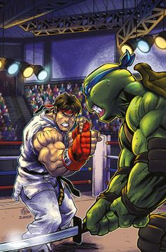 portada Las Tortugas Ninja vs. Street Fighter núm. 2 de 5