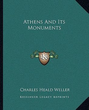 portada athens and its monuments (en Inglés)