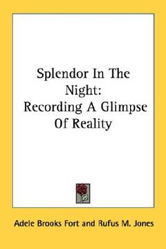 portada splendor in the night: recording a glimpse of reality (en Inglés)