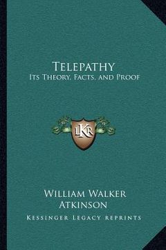 portada telepathy: its theory, facts, and proof (en Inglés)
