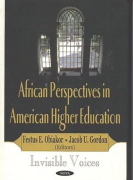 portada African Perspectives in American Higher Education: Invisible Voices (en Inglés)