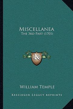 portada miscellanea: the 3rd part (1701)
