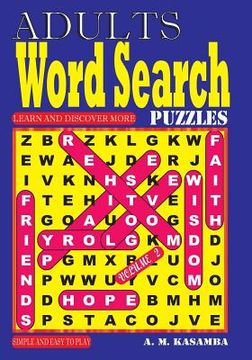 portada ADULTS Word Search Puzzles (en Inglés)