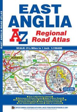 portada east anglia regional road atlas (in English)