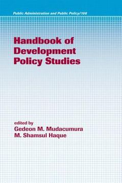 portada handbook of development policy studies (en Inglés)