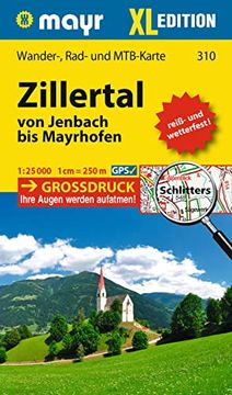 portada Mayr Wanderkarte Zillertal - von Jenbach bis Mayrhofen xl 1: 25. 000 (en Alemán)