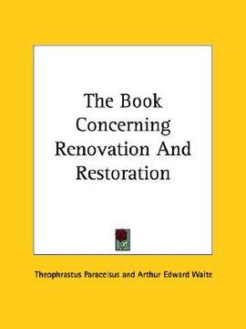 portada the book concerning renovation and restoration