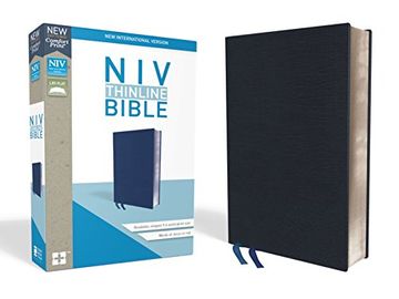 portada Niv, Thinline Bible, Bonded Leather, Navy, Indexed, red Letter Edition (en Inglés)