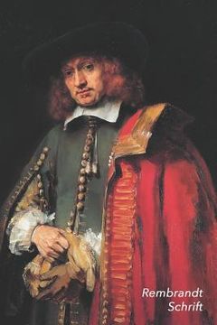 portada Rembrandt Schrift: Portret van Jan Six Trendy & Hip Notitieboek Ideaal Voor School, Studie, Recepten of Wachtwoorden