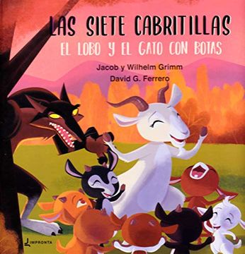 portada Siete Cabritillas, el Lobo y el Gato con Botas