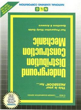 portada underground distribution construction mechanic: test preparation study guide, questions & answers (en Inglés)