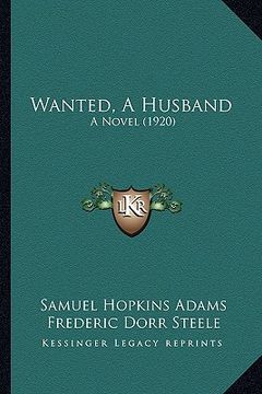 portada wanted, a husband: a novel (1920) (in English)