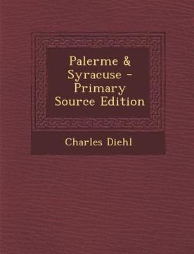 portada Palerme & Syracuse (in French)