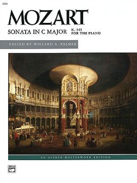 portada sonata in c major, k. 545 for the piano (en Inglés)