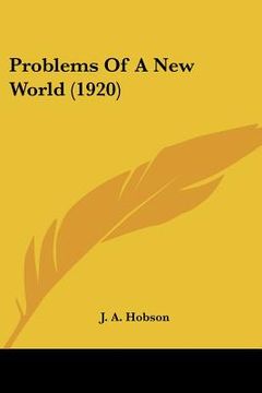 portada problems of a new world (1920)