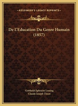 portada De L'Education Du Genre Humain (1857) (en Francés)