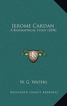portada jerome cardan: a biographical study (1898) (en Inglés)