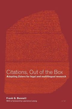portada Citations, Out of the Box: Adapting Zotero for legal and multilingual research (en Inglés)