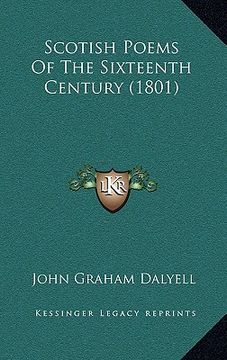 portada scotish poems of the sixteenth century (1801) (en Inglés)