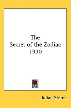 portada the secret of the zodiac 1930 (en Inglés)