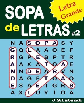 portada Sopa de Letras #2 (Letra Grande): Volume 2 (Sopa de Letras: Letra Grande) (in Spanish)