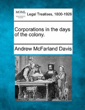 portada corporations in the days of the colony.
