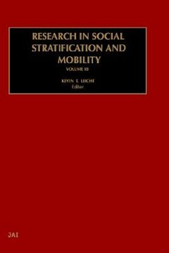 portada research in social stratification and mobility (en Inglés)