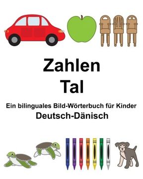 portada Deutsch-Dänisch Zahlen/Tal Ein bilinguales Bild-Wörterbuch für Kinder (FreeBilingualBooks.com)