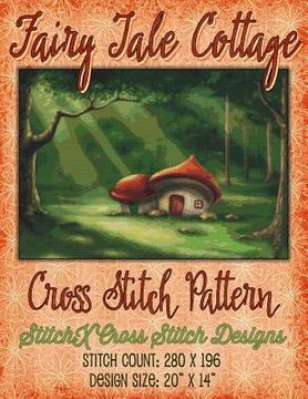 portada Fairy tale Cottage Cross Stitch Pattern (en Inglés)