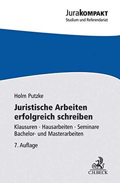portada Juristische Arbeiten Erfolgreich Schreiben (en Alemán)