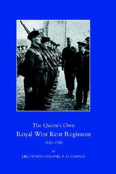 portada queen's own royal west kent regiment 1920-1950