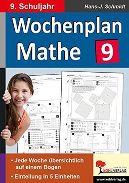 portada Wochenplan Mathe 9. Schuljahr: Jede Woche Übersichtlich auf Einem Bogen! (en Alemán)