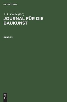portada Journal Für Die Baukunst. Band 25 (en Alemán)