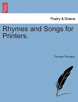 portada rhymes and songs for printers. (en Inglés)