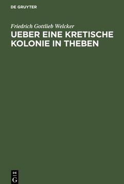 portada Ueber Eine Kretische Kolonie in Theben (en Alemán)