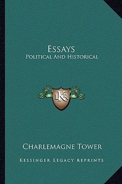 portada essays: political and historical (en Inglés)