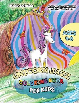 portada Unicorn Jazz Coloring Book (en Inglés)