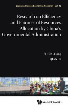portada Research on Efficiency and Fairness of Resources Allocation by China's Governmental Administration (en Inglés)