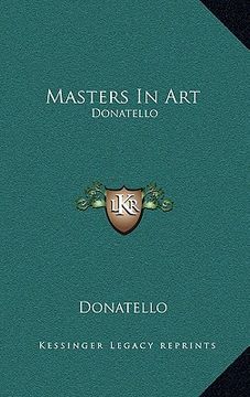 portada masters in art: donatello